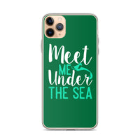 Meet Me Under the Sea iPhone Case Green - Splashing Apparel