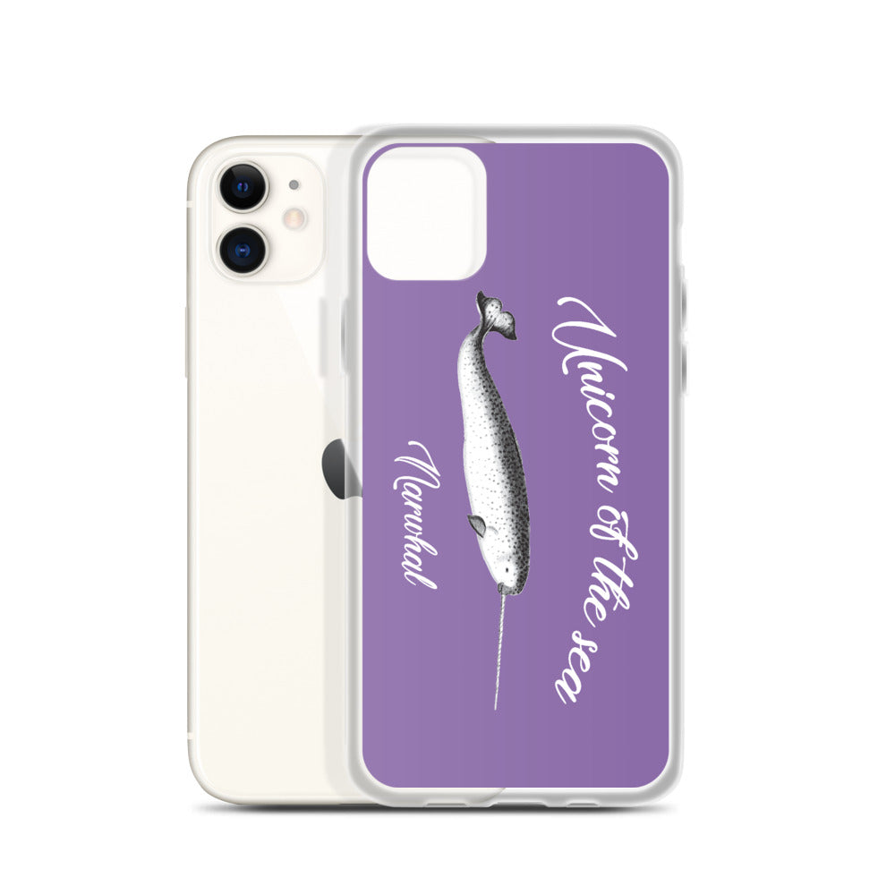 Unicorn of the Sea iPhone Case Purple - Splashing Apparel