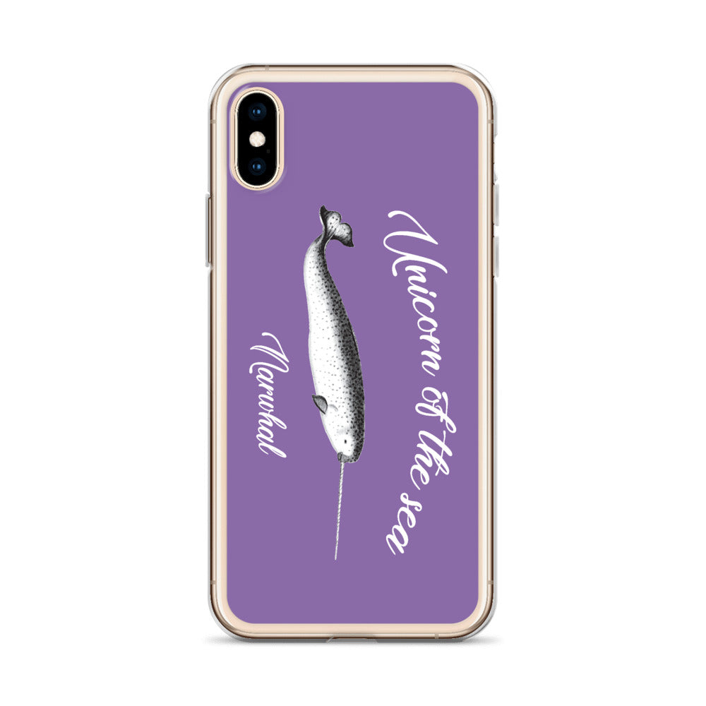 Unicorn of the Sea iPhone Case Purple - Splashing Apparel