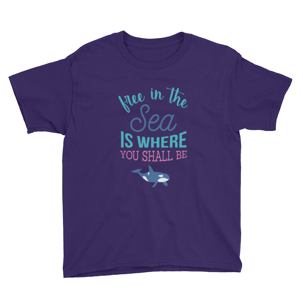 Free in the Sea Kids Shirt - Splashing Apparel