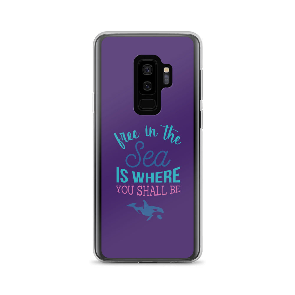 Free in the Sea Samsung Case Purple - Splashing Apparel