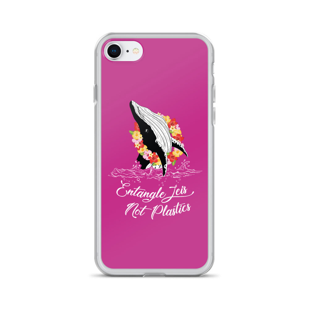 Entangle Leis Not Plastics iPhone Case Pink - Splashing Apparel