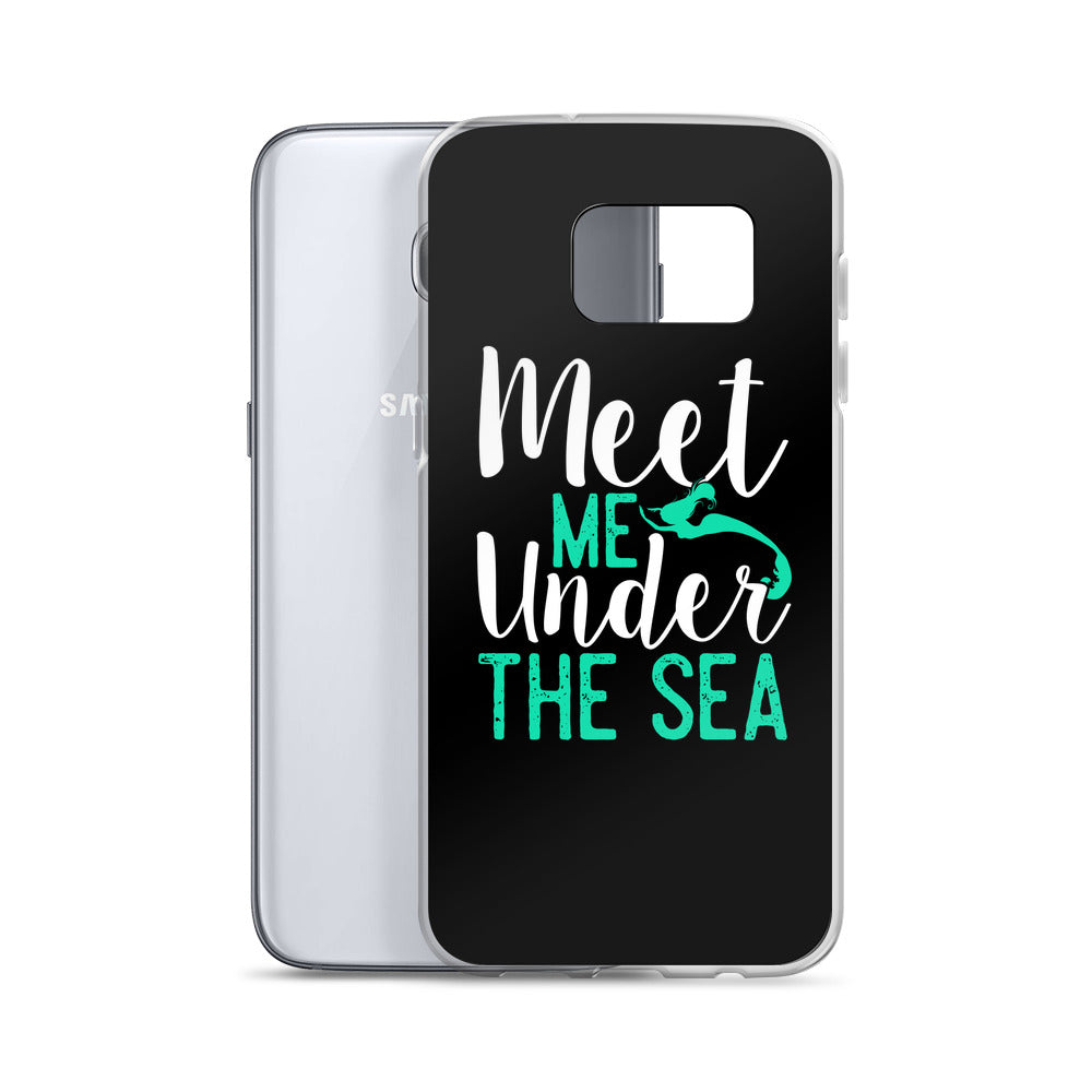 Meet Me Under the Sea Samsung Case Black - Splashing Apparel