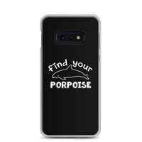 Find Your Porpoise Samsung Case Black - Splashing Apparel