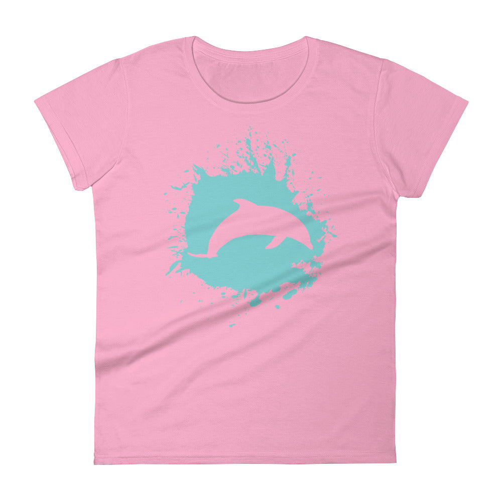 Dolphin Splash Women's Shirt - Splashing Apparel