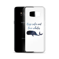 Keep Calm and Love Whales Samsung Case - Splashing Apparel