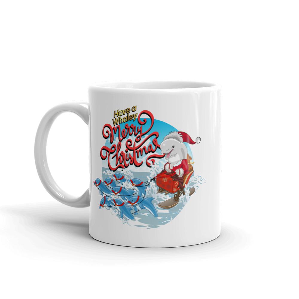 Santa’s Reindolphins Mug - Splashing Apparel