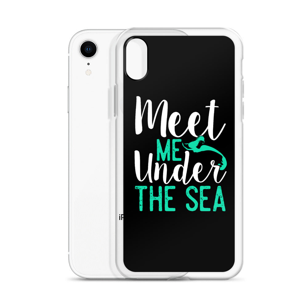 Meet Me Under the Sea iPhone Case Black - Splashing Apparel