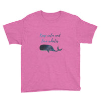 Keep Calm and Love Whales Kids Shirt - Splashing Apparel