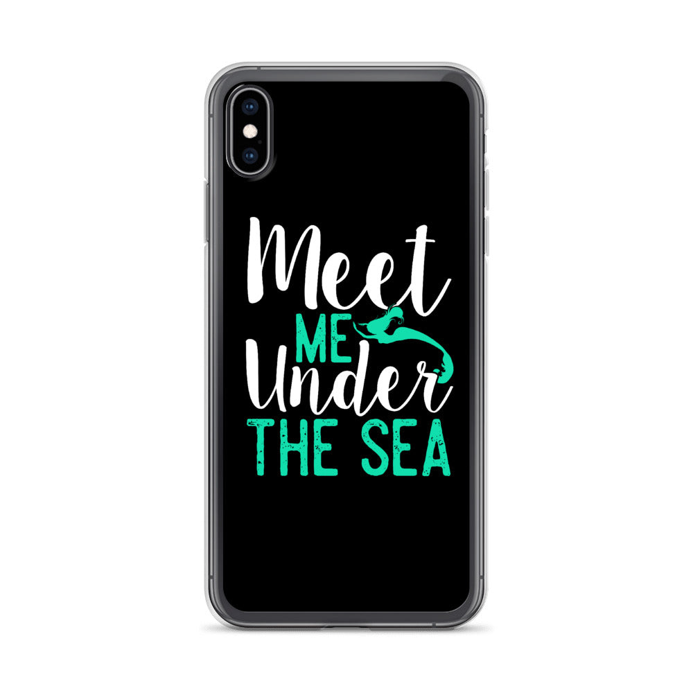 Meet Me Under the Sea iPhone Case Black - Splashing Apparel