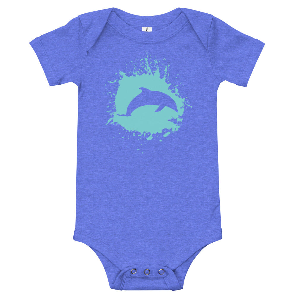 Dolphin Splash Baby Onesie