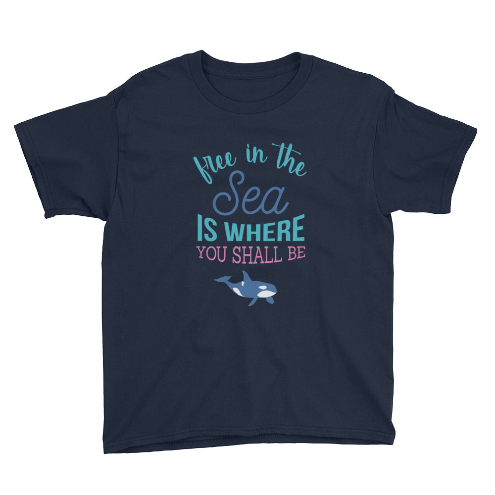 Free in the Sea Kids Shirt - Splashing Apparel