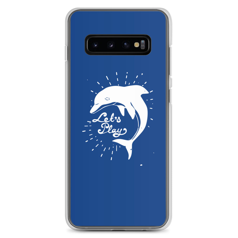 Let's Play Samsung Case Dark Blue - Splashing Apparel