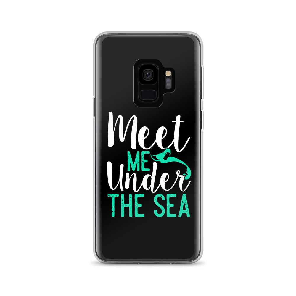 Meet Me Under the Sea Samsung Case Black - Splashing Apparel