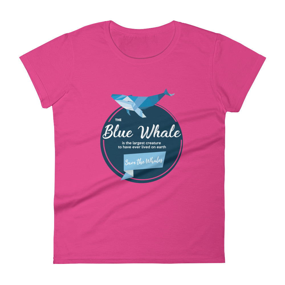 Blue Whale Women's Shirt - Splashing Apparel