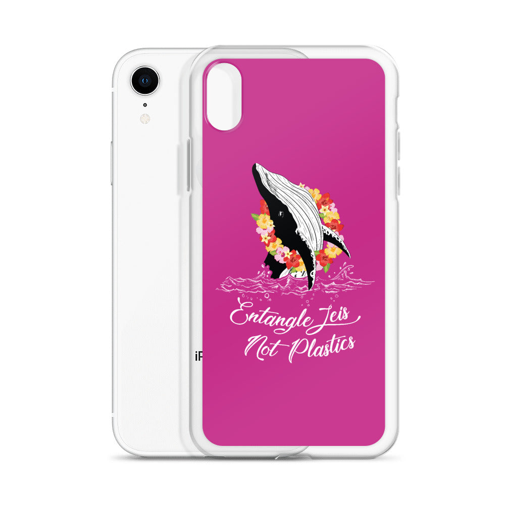 Entangle Leis Not Plastics iPhone Case Pink - Splashing Apparel