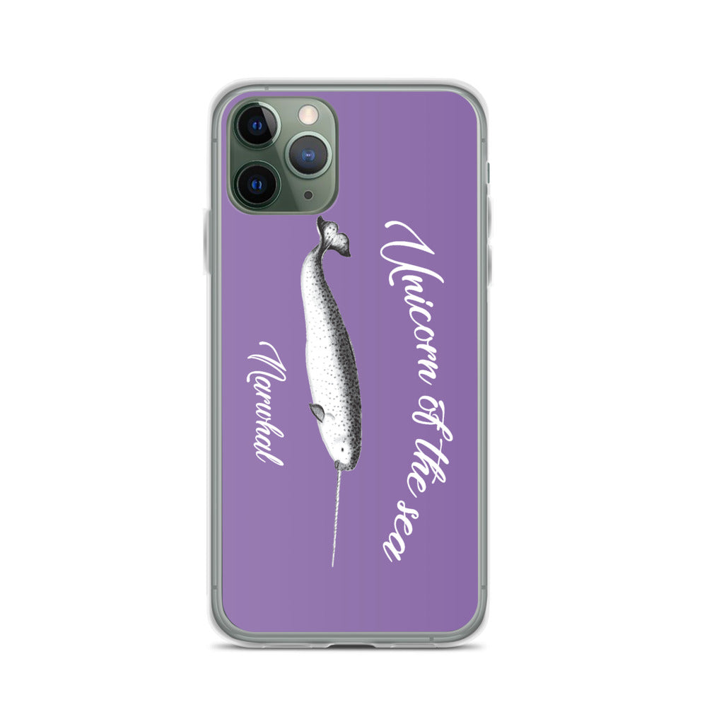 Unicorn of the Sea iPhone Case Purple - Splashing Apparel
