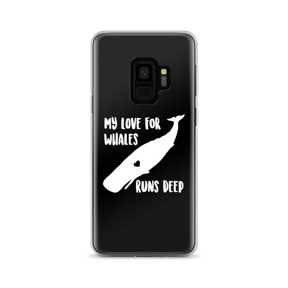 My Love Runs Deep Samsung Case Black - Splashing Apparel