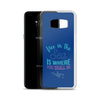 Free in the Sea Samsung Case Dark Blue - Splashing Apparel