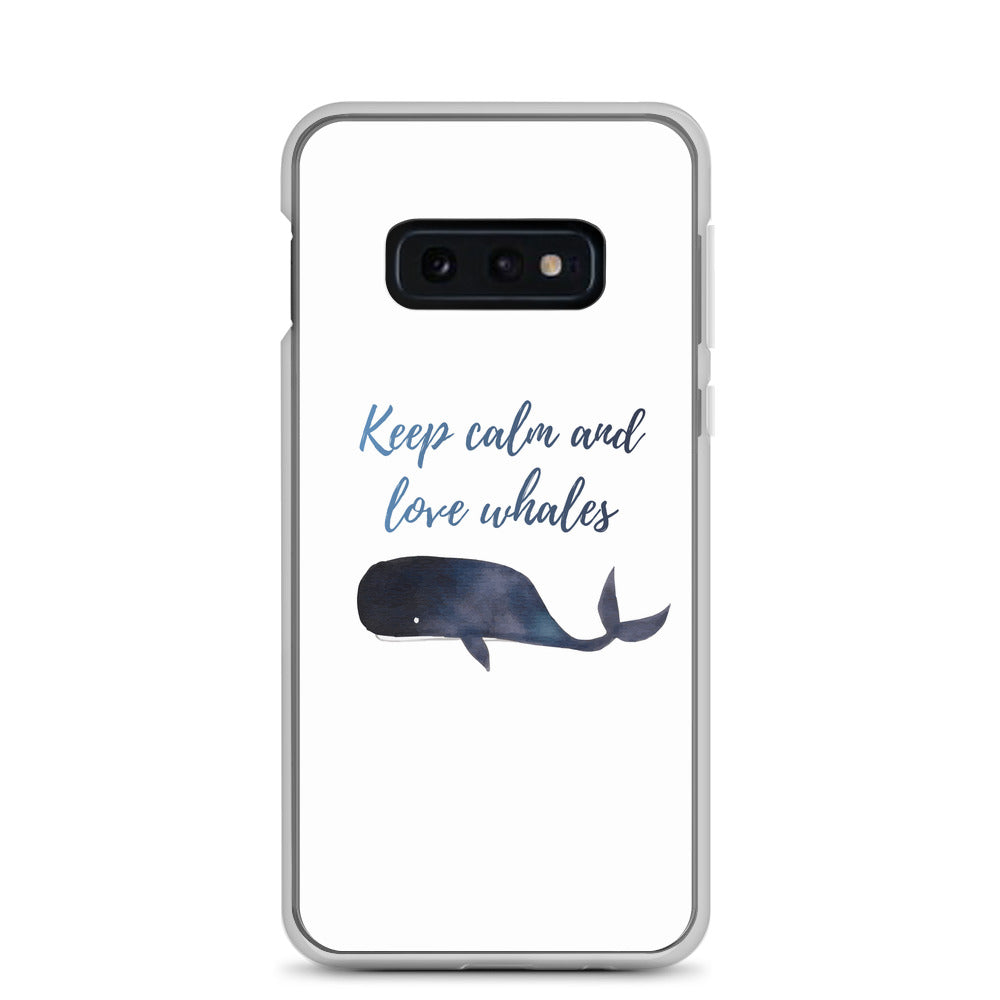 Keep Calm and Love Whales Samsung Case - Splashing Apparel