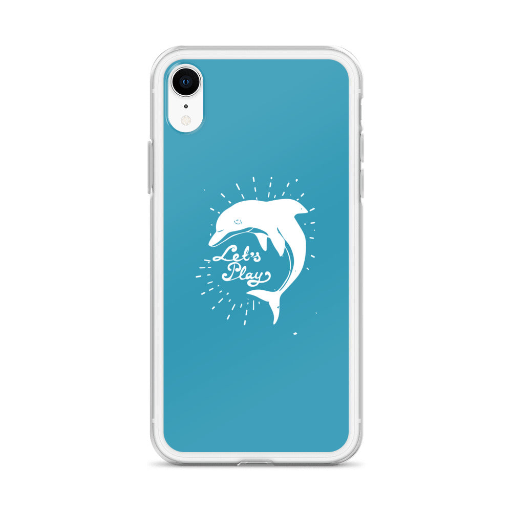 Let's Play iPhone Case Blue - Splashing Apparel