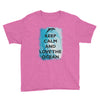 Keep Calm and Love the Ocean Kids Shirt - Splashing Apparel