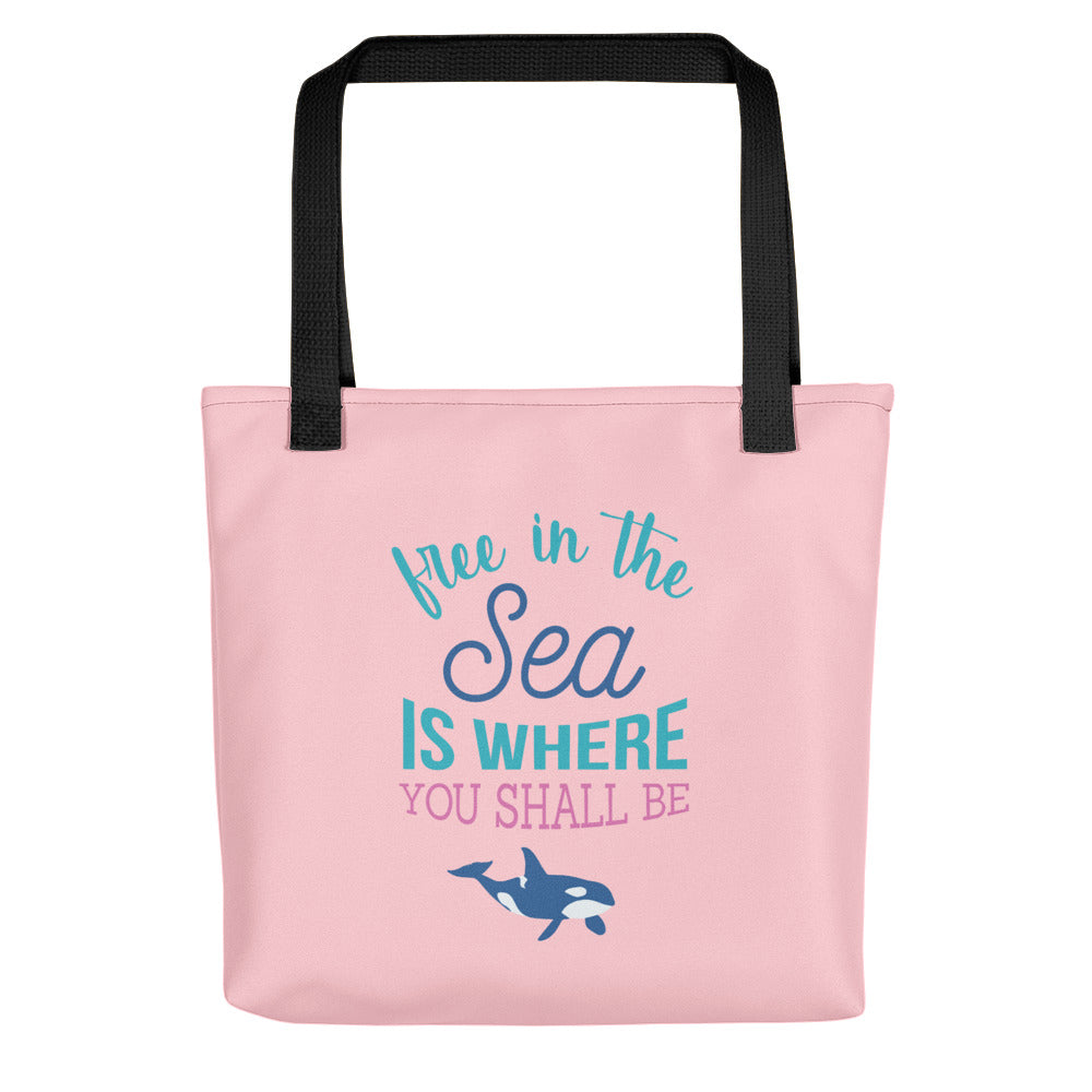Free in the Sea Tote bag - Splashing Apparel