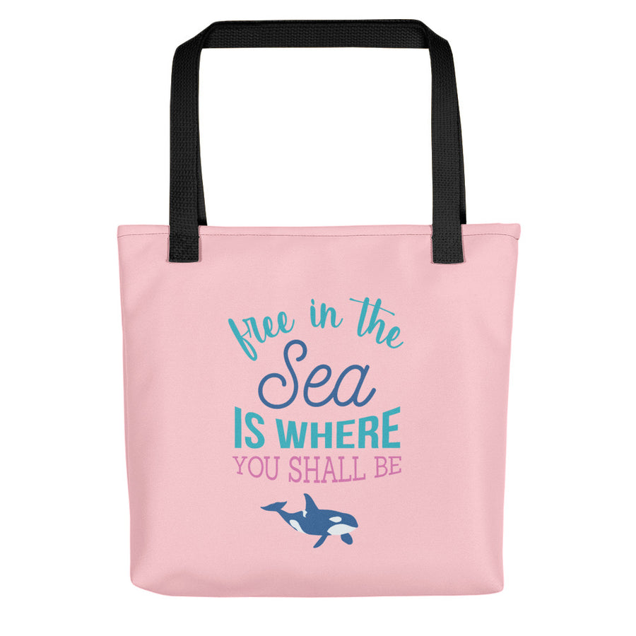Free in the Sea Tote bag - Splashing Apparel