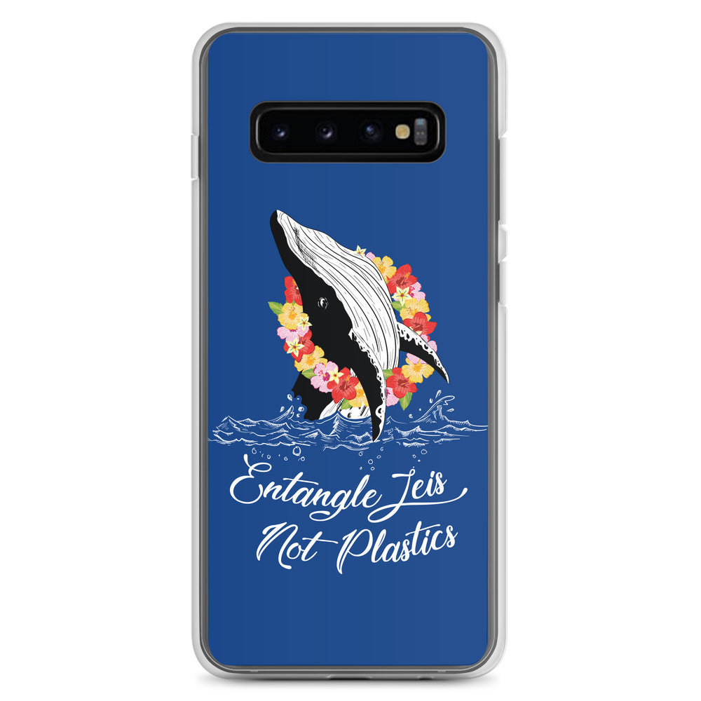 Entangle Leis Samsung Case Dark Blue - Splashing Apparel