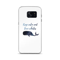 Keep Calm and Love Whales Samsung Case - Splashing Apparel