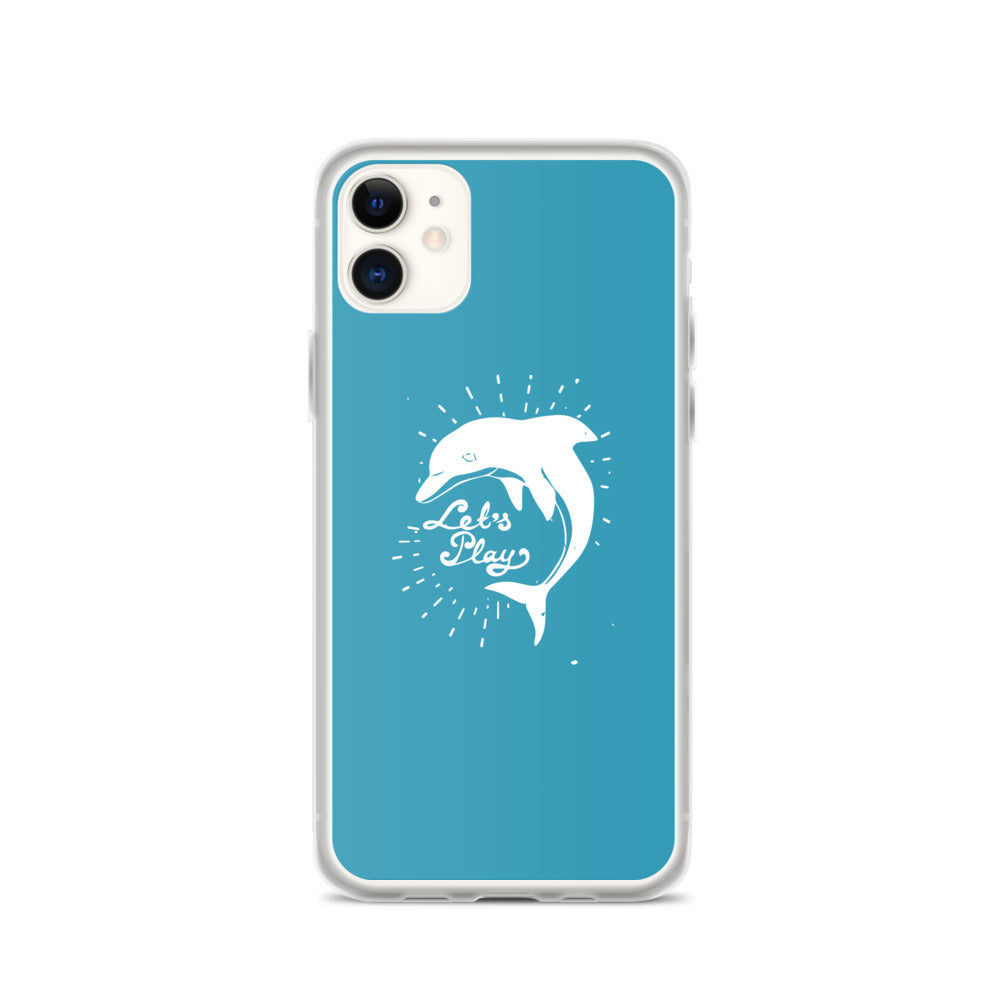 Let's Play iPhone Case Blue - Splashing Apparel