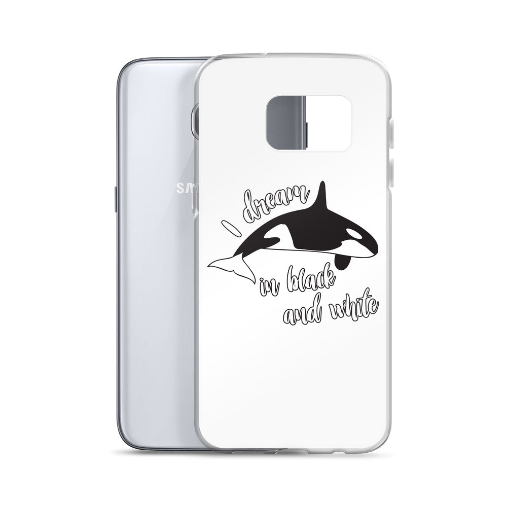 Dream in black and White Samsung Case - Splashing Apparel