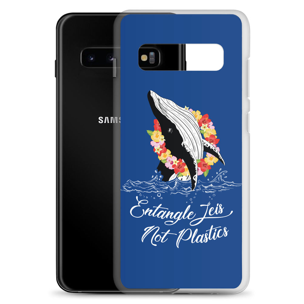 Entangle Leis Samsung Case Dark Blue - Splashing Apparel