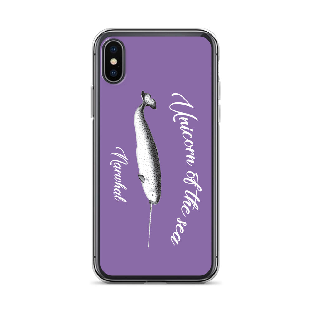 Unicorn of the Sea iPhone Case Purple - Splashing Apparel