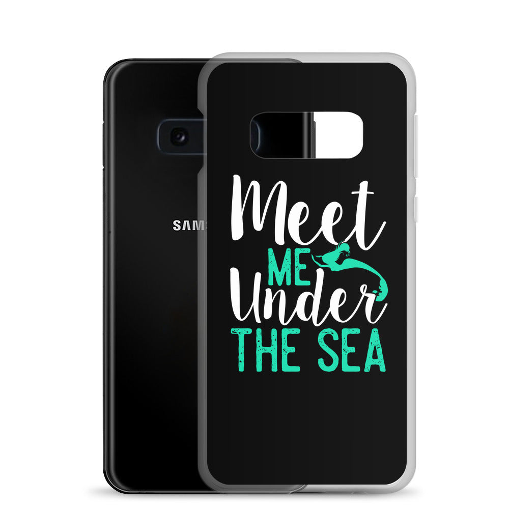 Meet Me Under the Sea Samsung Case Black - Splashing Apparel