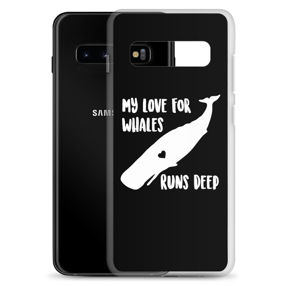 My Love Runs Deep Samsung Case Black - Splashing Apparel