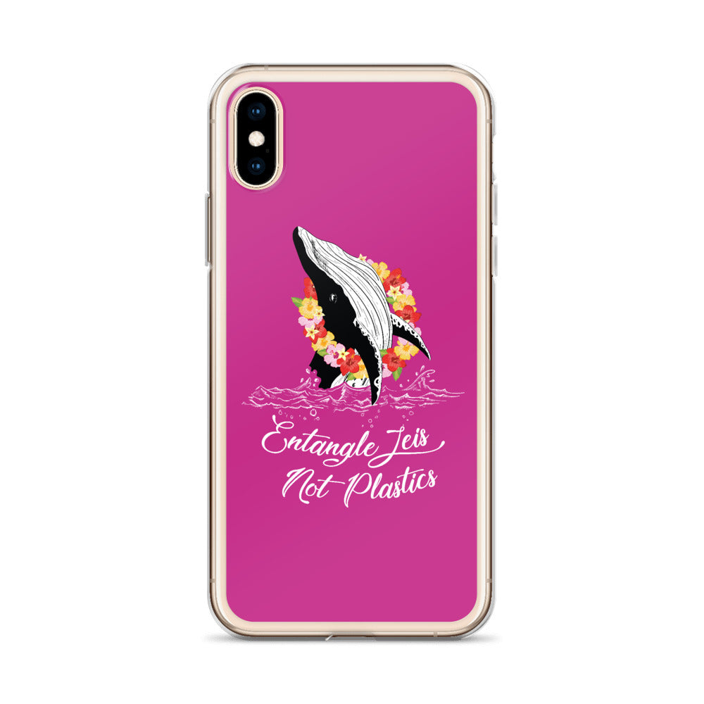 Entangle Leis Not Plastics iPhone Case Pink - Splashing Apparel