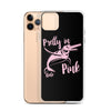 Pretty in Pink iPhone Case Black - Splashing Apparel