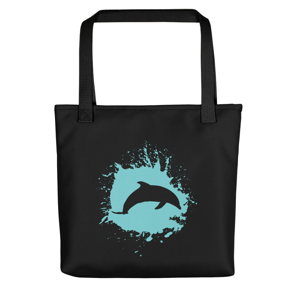Dolphin Splash Tote bag - Splashing Apparel