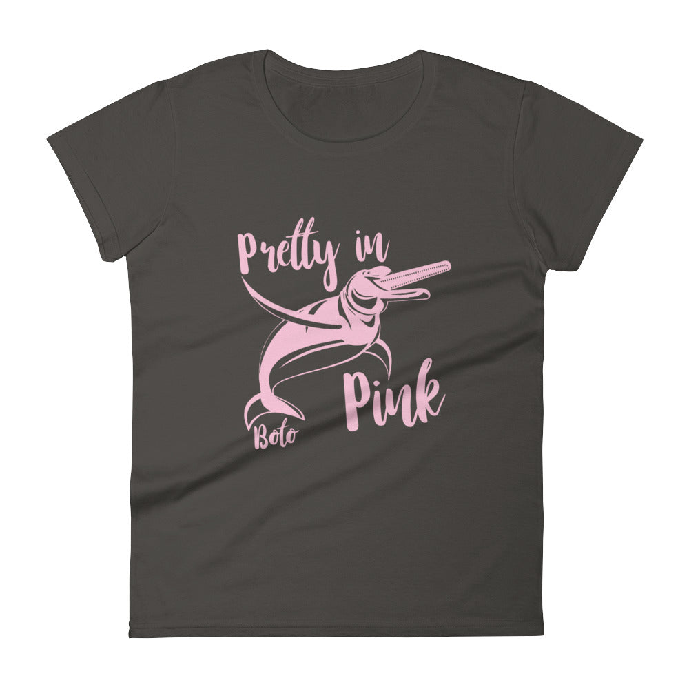 Pretty in Pink Boto Dolphin Women's Shirt - Splashing Apparel