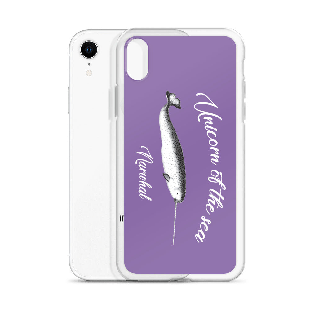 Unicorn of the Sea iPhone Case Purple - Splashing Apparel