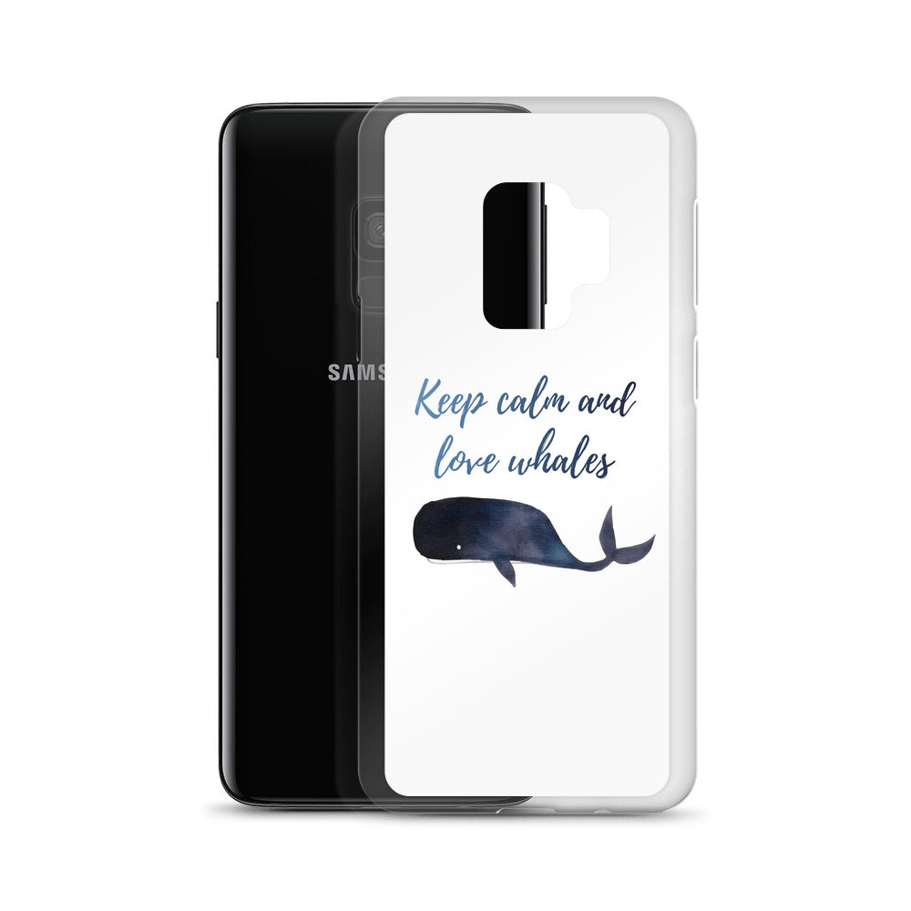 Keep Calm and Love Whales Samsung Case - Splashing Apparel