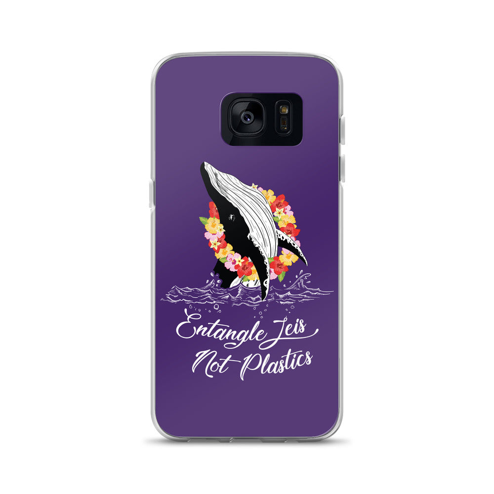 Entangle Leis Samsung Case Purple - Splashing Apparel