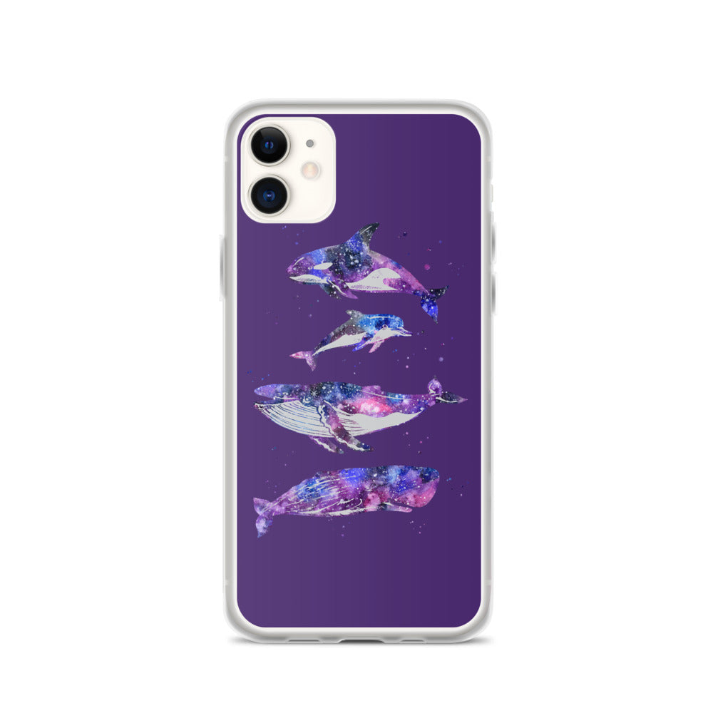 Cosmic Beauties iPhone Case Purple - Splashing Apparel