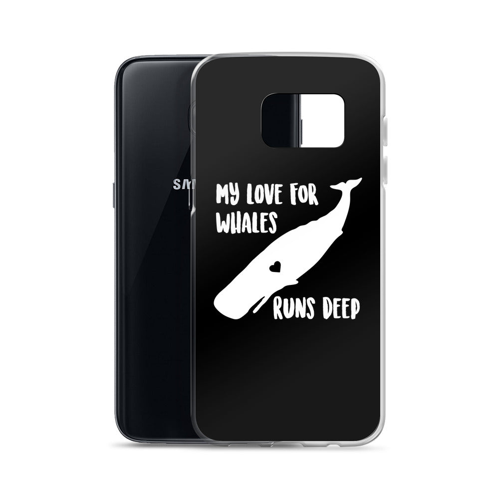 My Love Runs Deep Samsung Case Black - Splashing Apparel