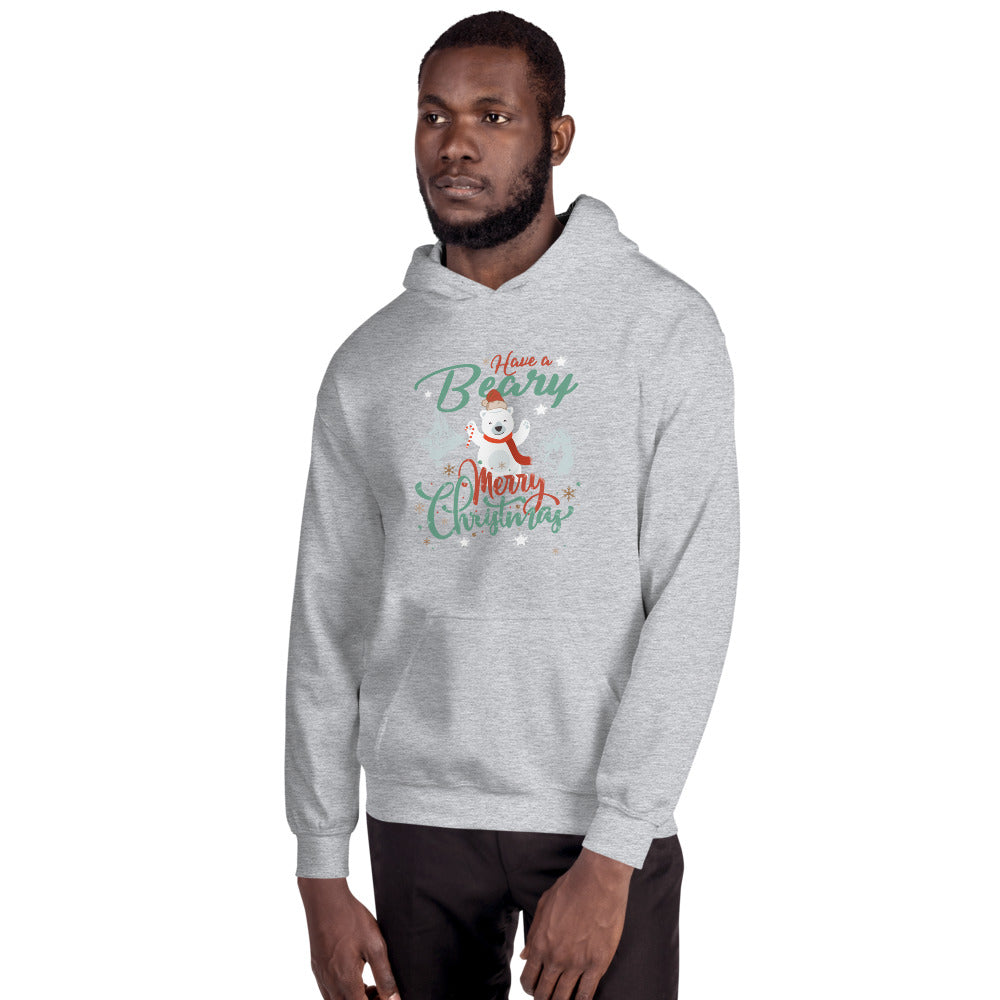 Beary Merry Christmas Hoodie - Splashing Apparel