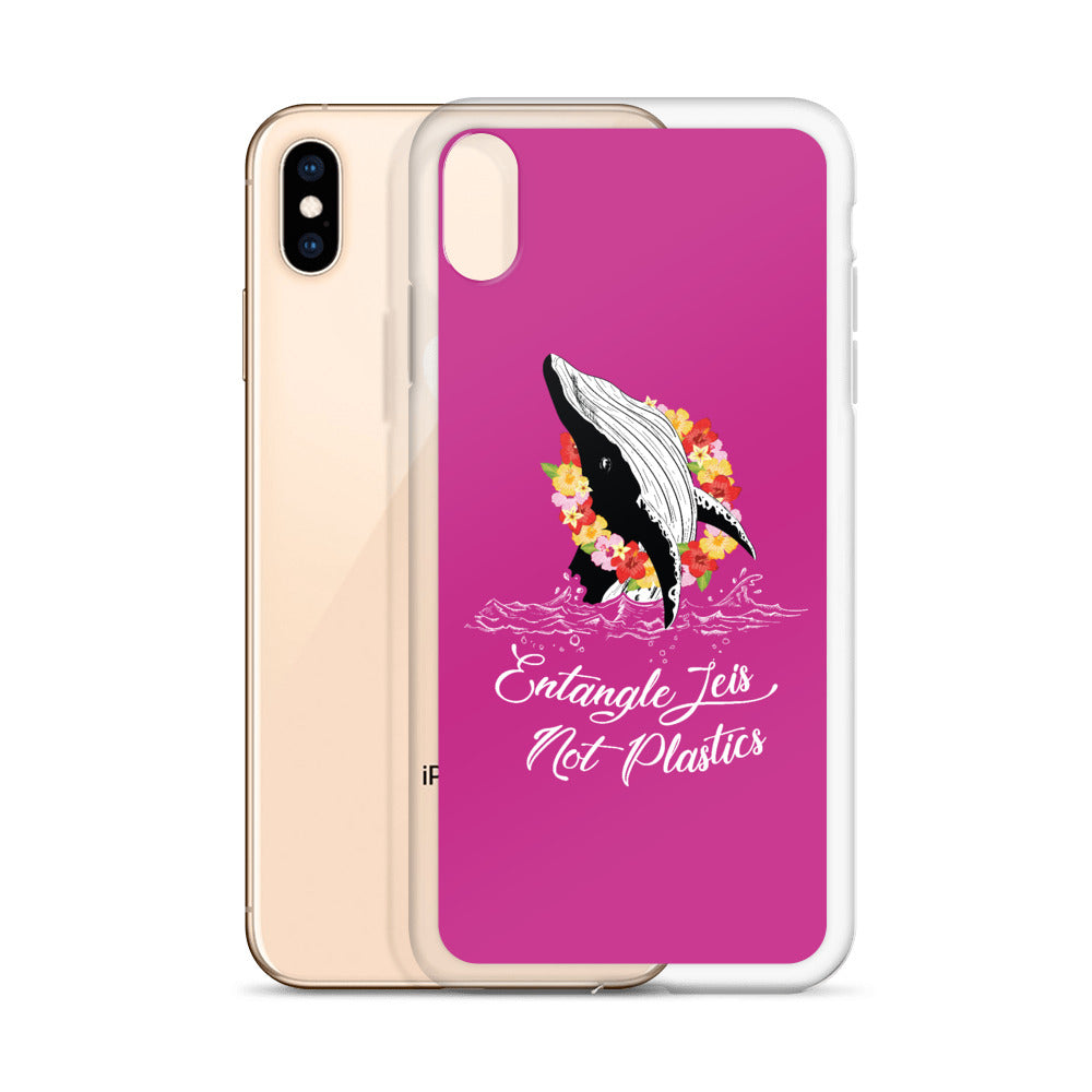 Entangle Leis Not Plastics iPhone Case Pink - Splashing Apparel