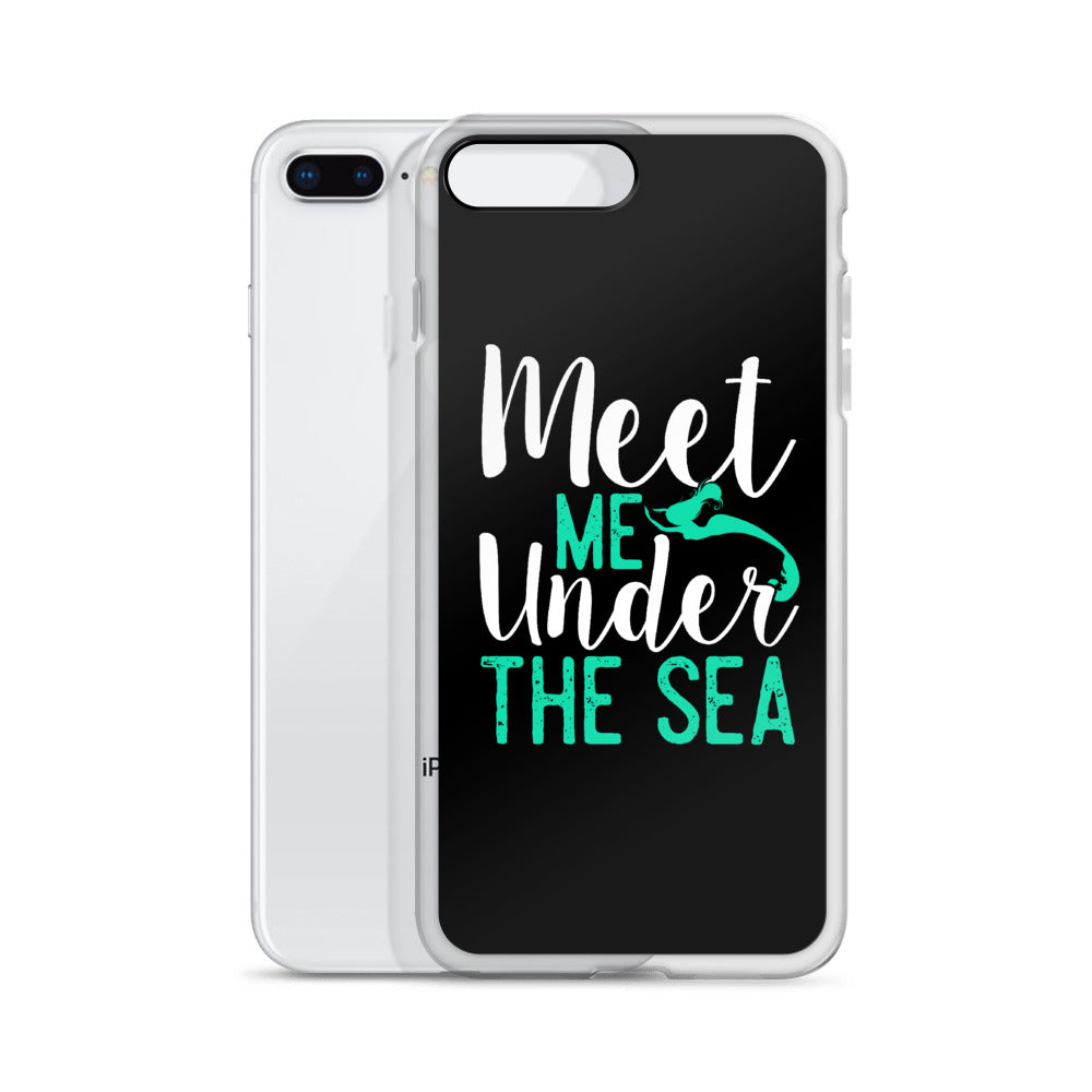 Meet Me Under the Sea iPhone Case Black - Splashing Apparel