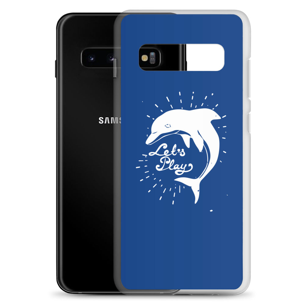 Let's Play Samsung Case Dark Blue - Splashing Apparel