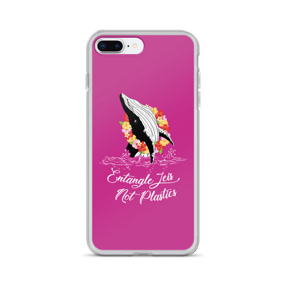 Entangle Leis Not Plastics iPhone Case Pink - Splashing Apparel